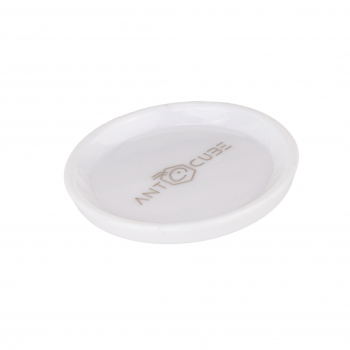 Feeding dish white round - 35
